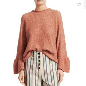 3.1 Phillip Lim Alpaca and Wool Blend Sweater | Size S | Dark Papaya